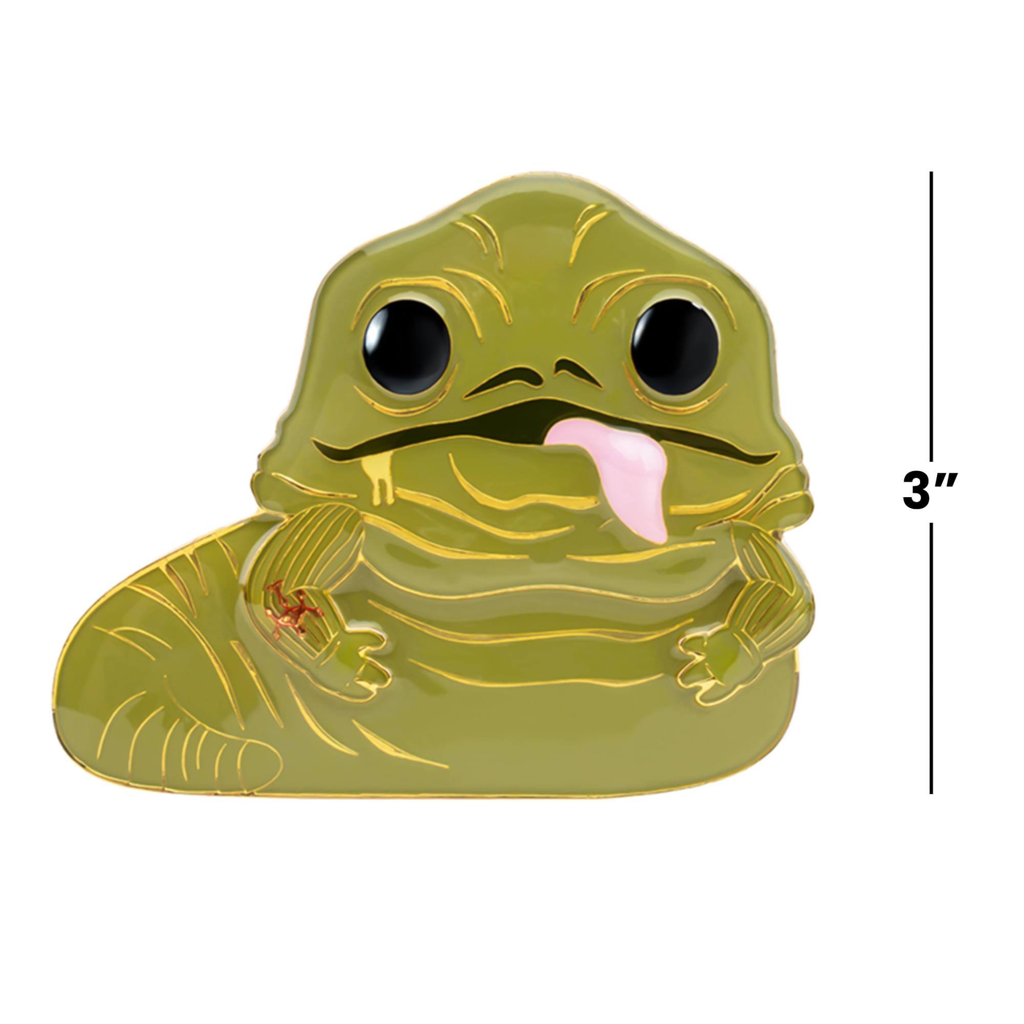 Alt View 4. Funko - Star Wars 3 Inch Funko POP Pin | Jabba The Hutt - Green.