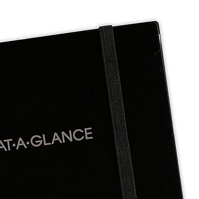 Alt View 6. AT-A-GLANCE - AT-A-GLANCE Plan. Write. Remember. 8.5" x 11" Daily Planner, Poly Cover, Black/Orange - Black/Orange.