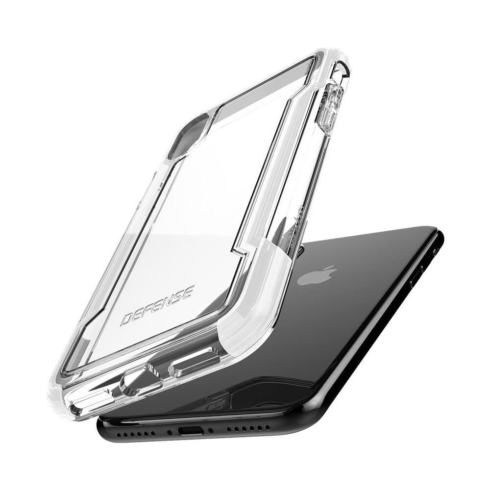 defense clear case for apple iphone x and xs - white defense clear case for apple iphone x and xs - white