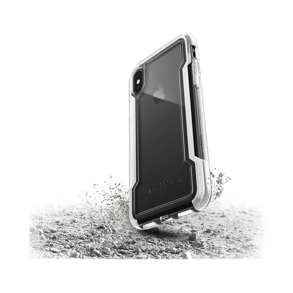 defense clear case for apple iphone x and xs - white defense clear case for apple iphone x and xs - white