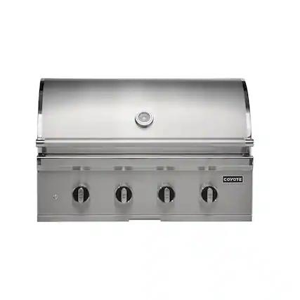 Front. Coyote Outdoor Living - 36" Coyote Outdoor Living CL-Series Built-In Natural Gas (NG) Grill - Stainless Steel.