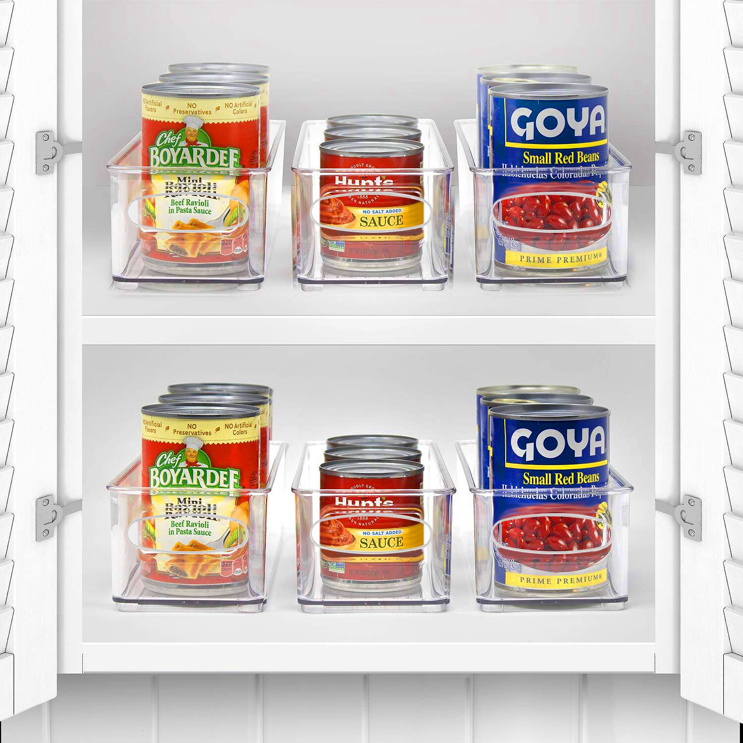 - Chef BOYARDEE Mini Beef Ravioli in Pasta Sauce
- Hunt's Tomato Sauce
- Goya Small Red Beans (Habichuelas Coloradas)