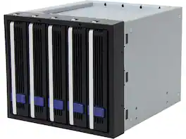 Icy Dock - MB155SP-B | 5x3.5" in 3x5.25" Hot Swap SATA HDD Cage | FatCage