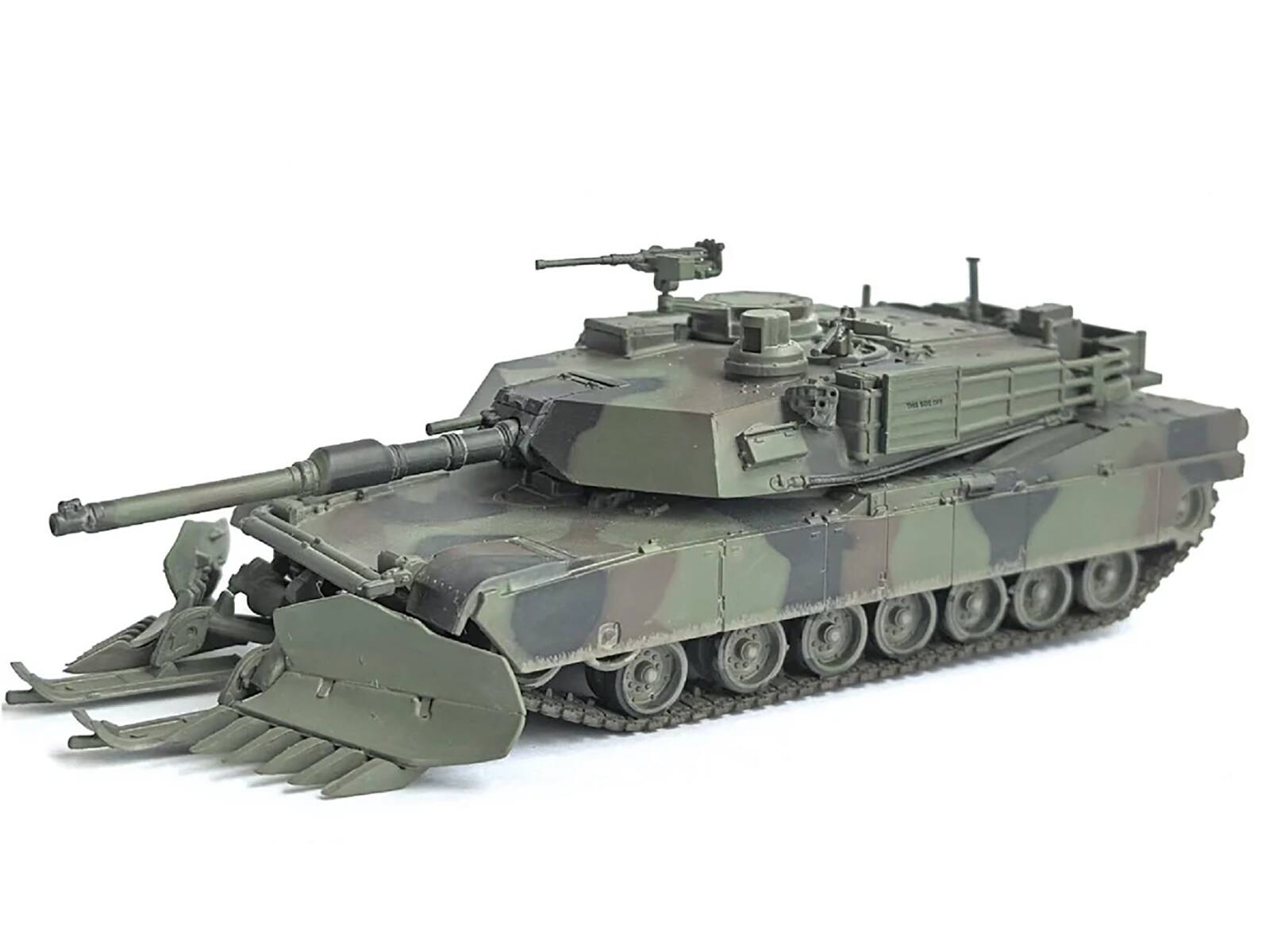 Alt View 4. Dragon Models - United States M1A2 SEP Tank w/Mine Plow (Plowing Mode) "Fort Knox" 2002 Green Camouflage 1/72 Plastic by Dragon Models.