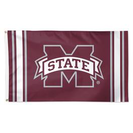 WinCraft - Mississippi State Bulldogs 3' x 5' Vertical Stripe Deluxe Single-Sided Flag - Multicolor