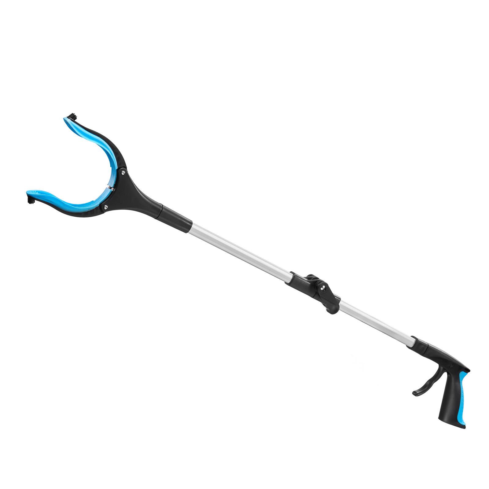 Alt View 5. VEVOR - Grabber Reacher Tool, 2-Pack 34" Foldable Reacher Grabber Pickup Tool with 360° Rotating Wide Jaw and Dual-Sided Magnet - Blue + Black + White.