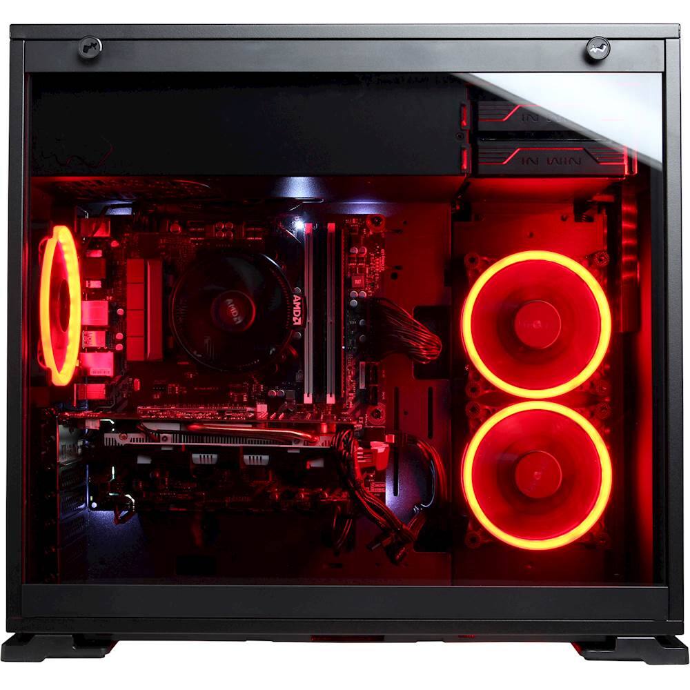 Alt View 14. CyberPowerPC - Gamer Ultra VR Gaming Desktop - AMD Ryzen 7-Series - 8GB Memory - NVIDIA GeForce GTX 1060 - 1TB Hard Drive - Black.