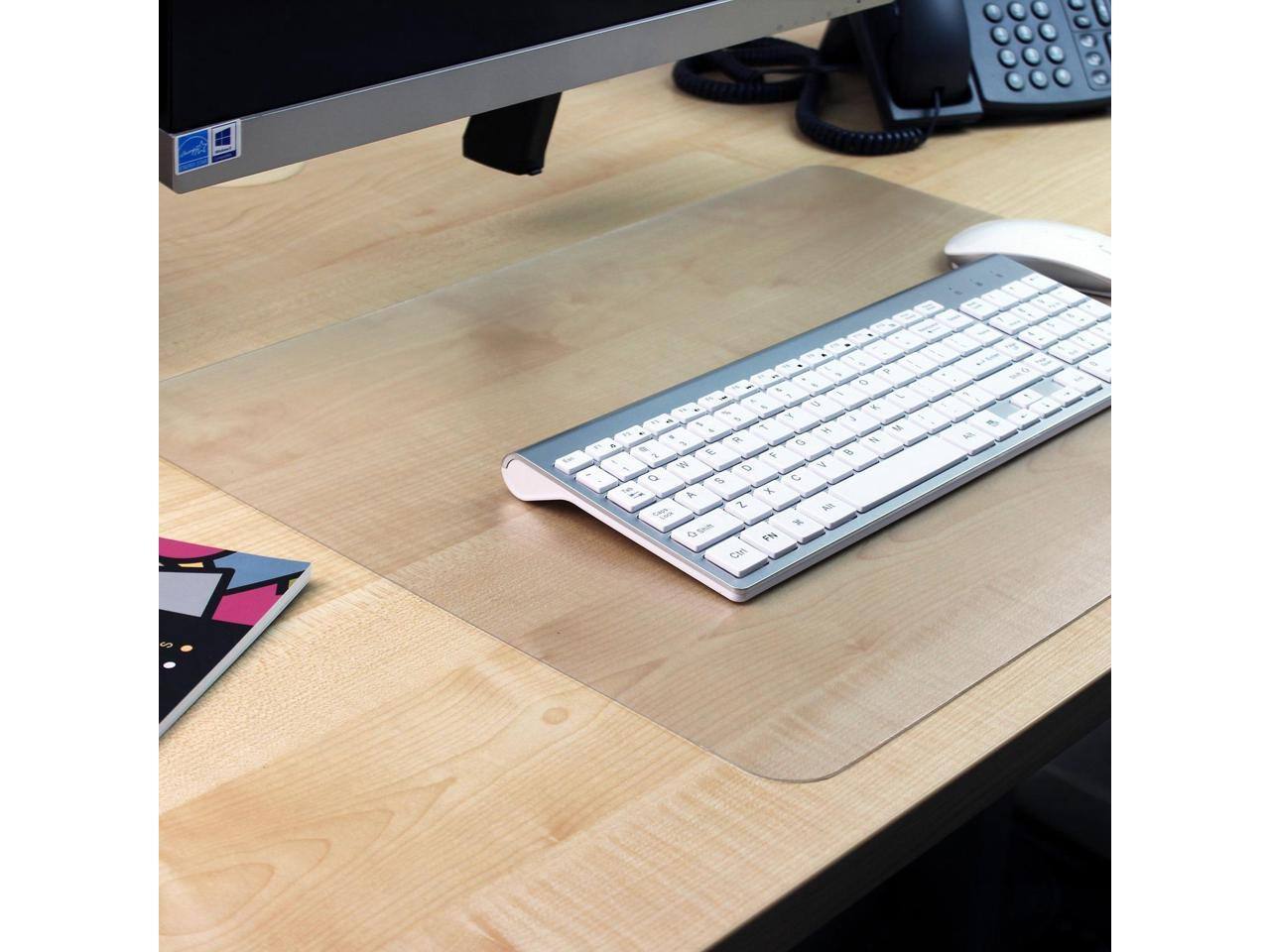 Alt View 2. Floortex - Floortex Anti-Slip Deskpad 20"x36" Clear DE2036RA.