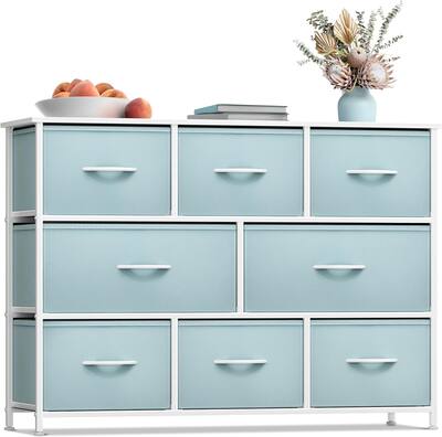 Sorbus 8 Drawers Wide Dresser Organizer Unit with Steel Frame, Wood Top, and Handle, and Fabric Bins Aqua DRW-WD8-AQ - Best Buy Sorbus 8 Drawers Wide Dresser Organizer Unit with Steel Frame, Wood Top, and Handle, and Fabric Bins Aqua DRW-WD8-AQ - Best Buy