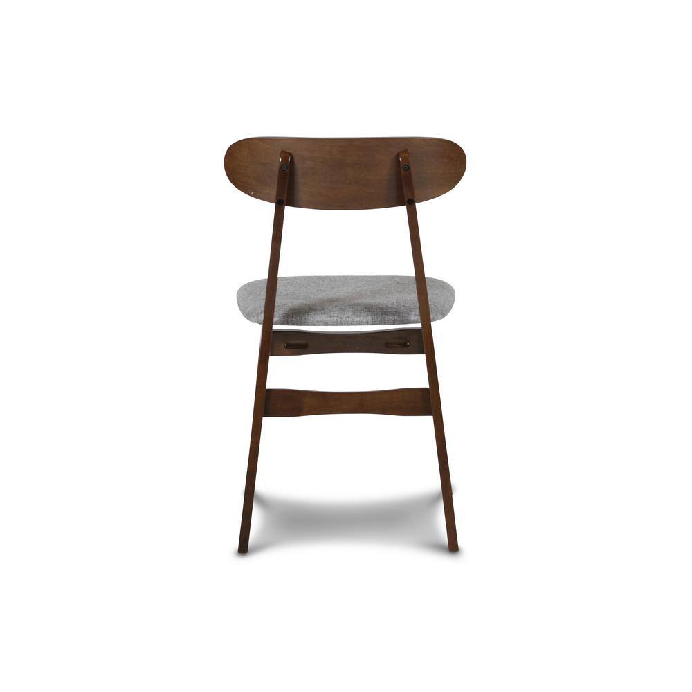 Alt View 4. New Classic Furniture - Furniture Morocco Dining Chair with Cushion- Set of 2- Gray - Grey.