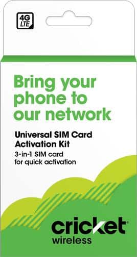 Questions And Answers Cricket Wireless 3 In 1 Sim Card Activation Kit Cricket Nr Byod Sim Kit Small Best Buy