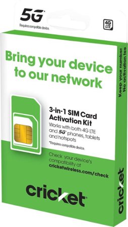 Cricket Wireless - 3-in-1 SIM Card Activation Kit - Multi