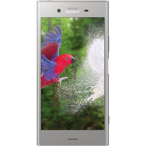 Sony - XPERIA XZ1 4G LTE with 64GB Memory Cell Phone (Unlocked) - Warm Silver-Front_Standard 
