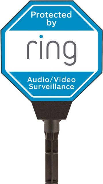 Front Zoom. Ring - Solar Security Sign.