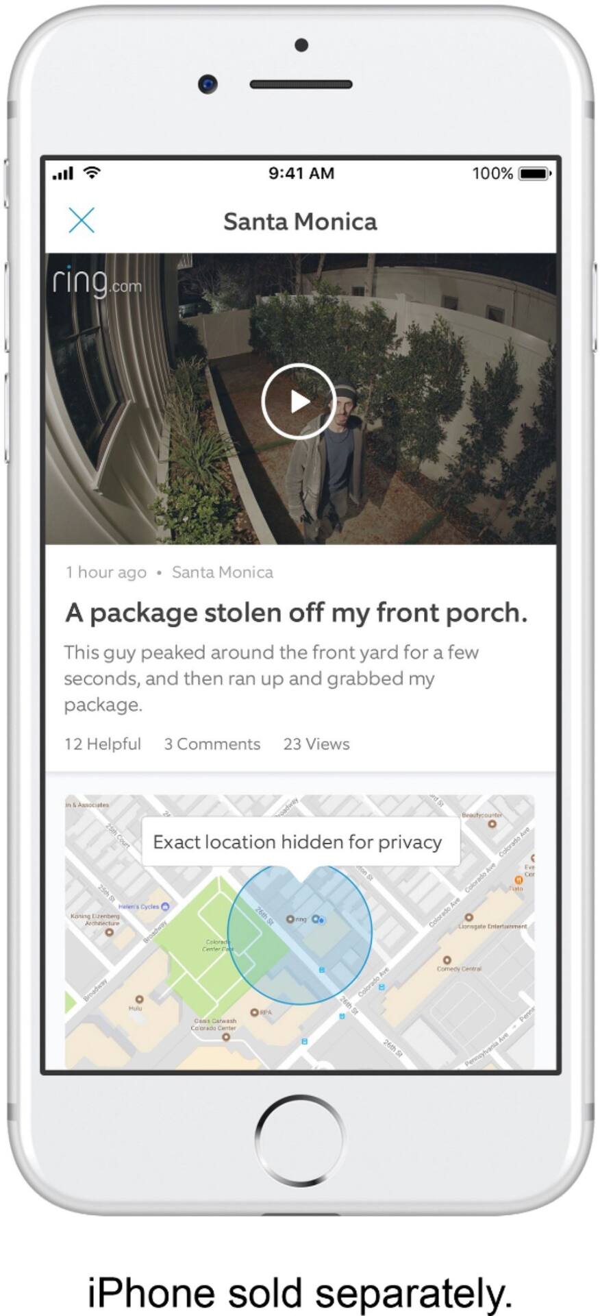 Ring Solar Security Sign Black 8ASYS6-0EN0 - Best Buy