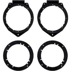 Front. Metra - Speaker Bracket for Select 2008-2015 Chevrolet Camaro - Black.