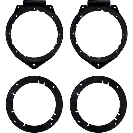 Front. Metra - Speaker Bracket for Select 2008-2015 Chevrolet Camaro - Black.