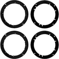 Front. Metra - Speaker Adapters for 2010 and later Hyundai Genesis Coupe Vehicles (Pair) - Black.