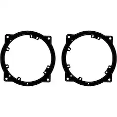Front. Metra - Speaker Bracket for Select 2011-2023 Hyundai Optima Sonata Santa Fe Sorento - Black.