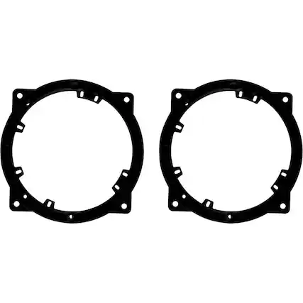 Front. Metra - Speaker Bracket for Select 2011-2023 Hyundai Optima Sonata Santa Fe Sorento - Black.