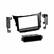 Front. Metra - Dash Kit for Select 2013-2015 Hyundai Elantra DIN DDIN - Black.