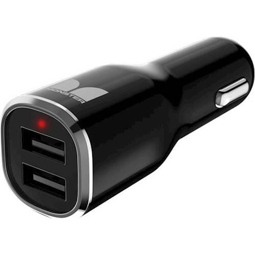 Best Buy: Monster Mobile iCarCharger MAX 2 Vehicle Charger Black and ...