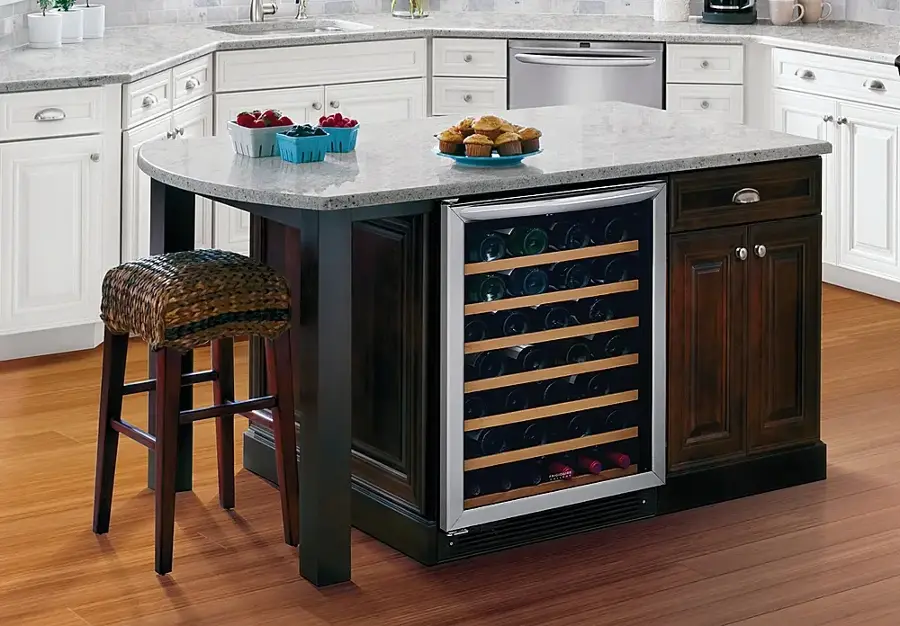 Alt View 21. Frigidaire - Gallery Series 52-Bottle Wine Cooler - Stainless Steel.