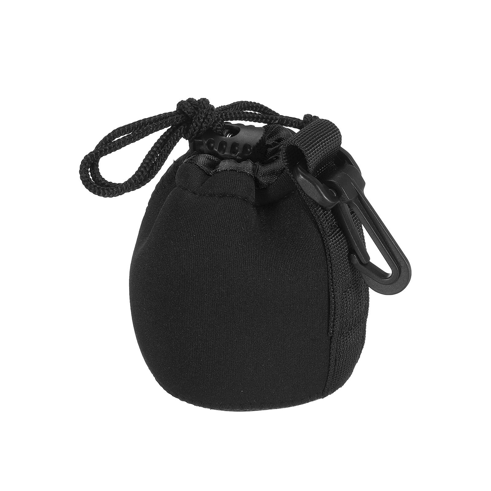 Alt View 2. Unique Bargains - Camera Lens Bag, 2.8"x3.9" Drawstring Pouch with Thick Neoprene for DSLR Lens, Water Coffee Cups - Black.