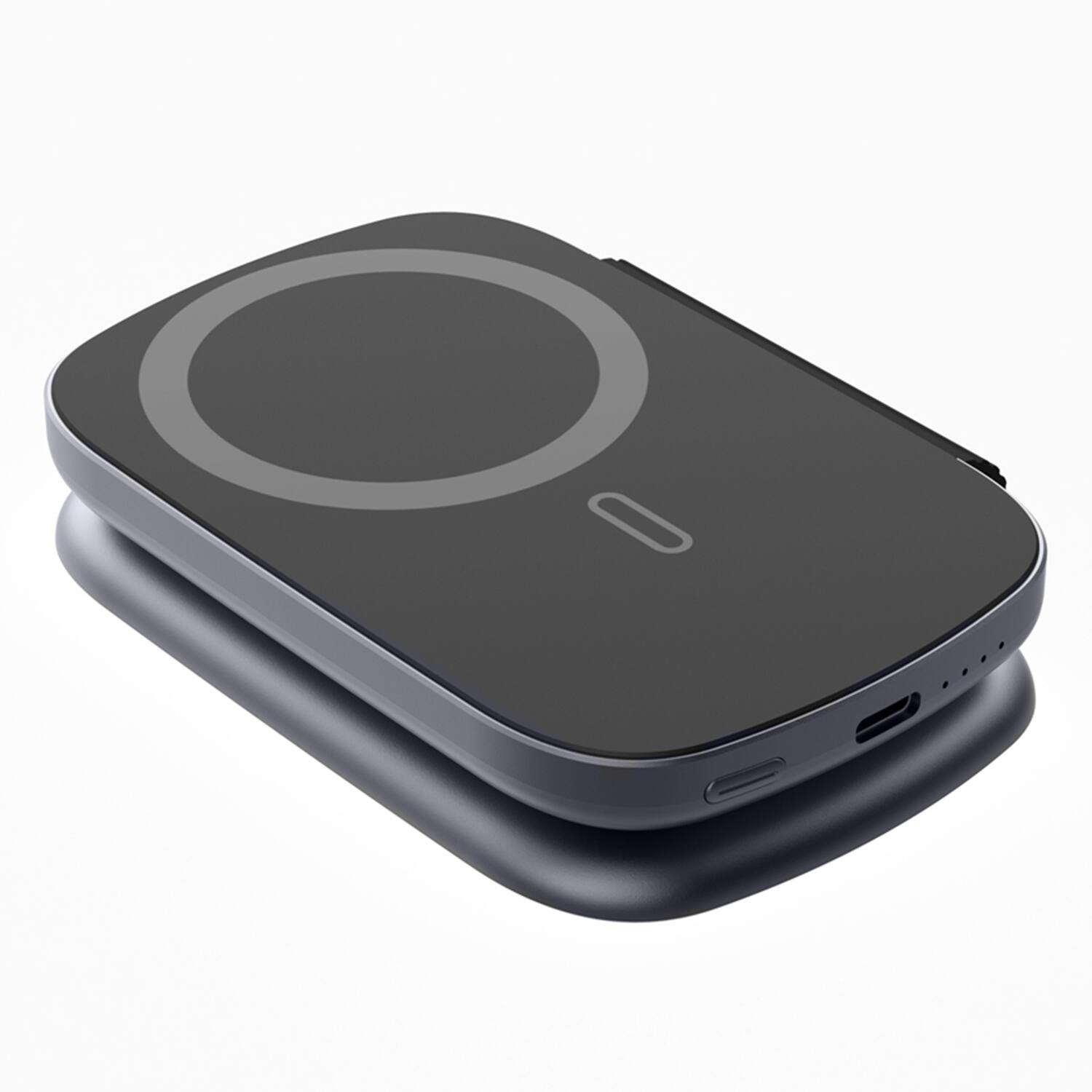 Alt View 7. Scapade - 5000mAh MagPower Pro 3-in-1 Foldable Magnetic Portable Power Pack - Black.