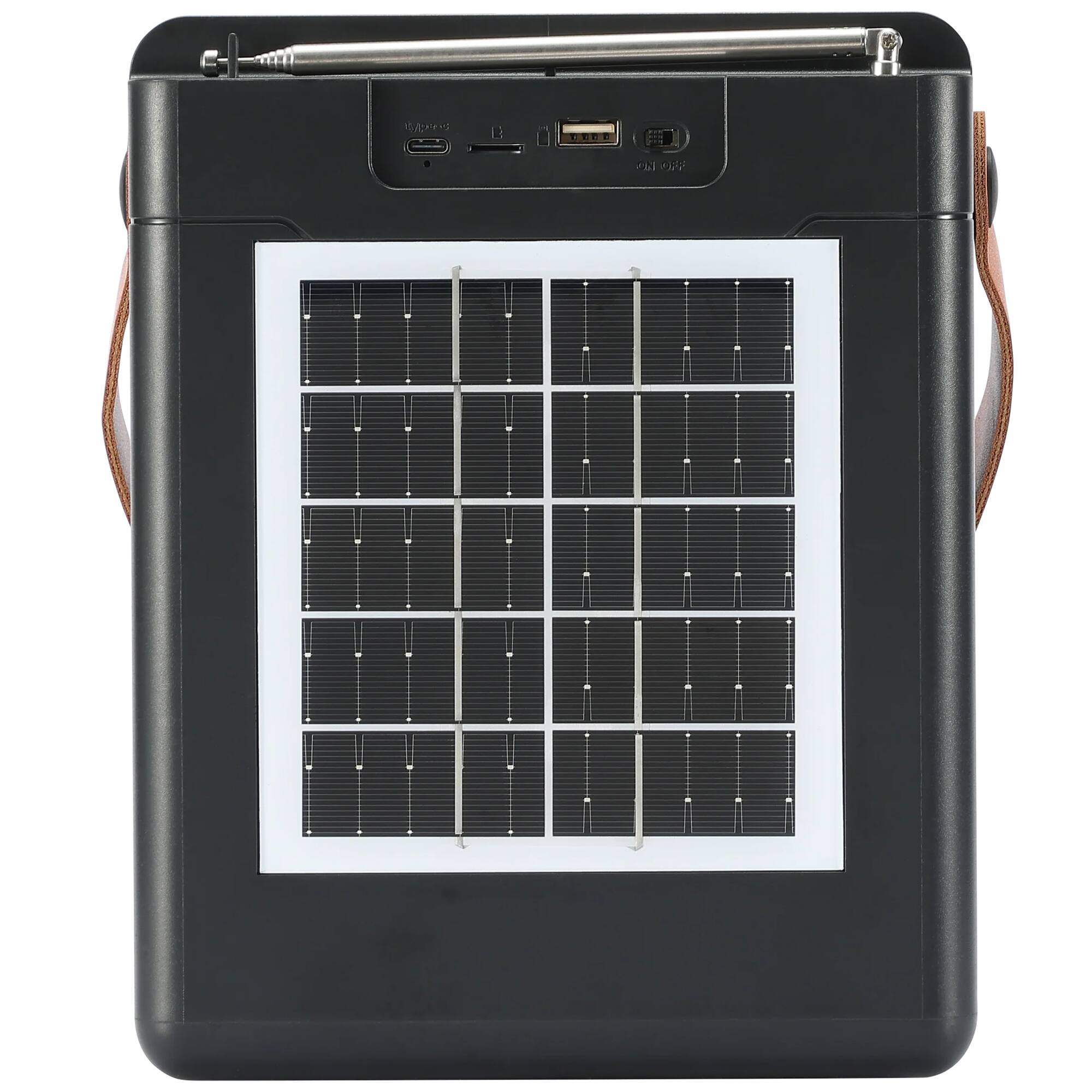 Alt View 4. Max Power - Max Power Solar Beat Bluetooth Speaker with Solar Charging and Type C Charging.