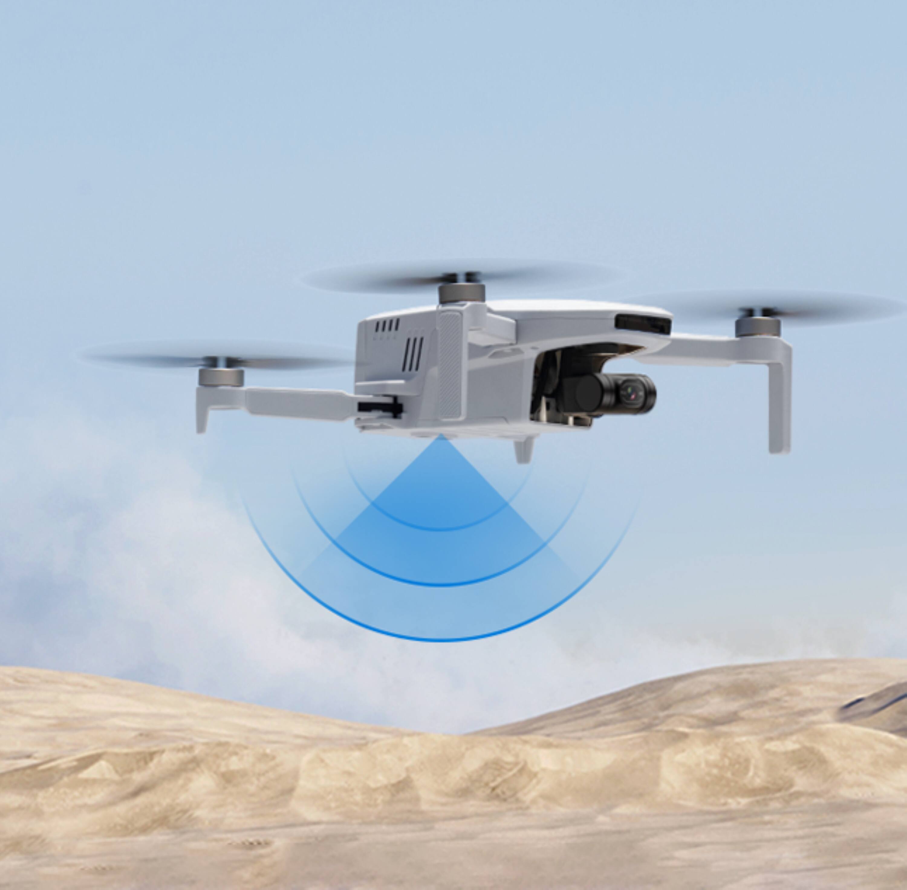 Alt View 6. Potensic - ATOM Fly More Combo Drone with Remote Controller - Grey.