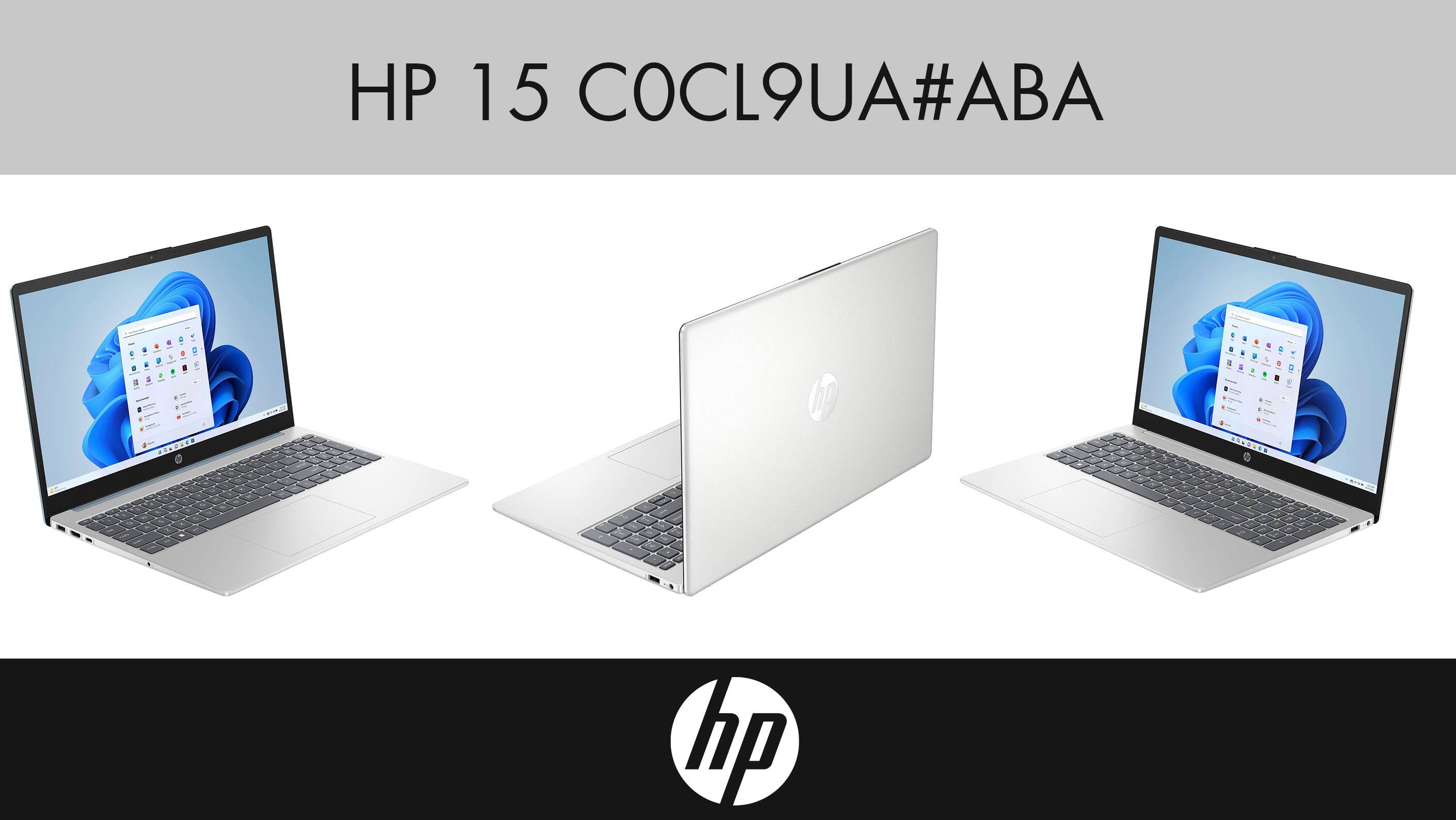 Alt View 1. HP - HP 15 Laptop 15.6 FHD (AMD Ryzen 5 7520U, 8GB LPDDR5, 512GB SSD, AMD Radeon, Win 11 Home) w/USB Hub - Natural Silver.