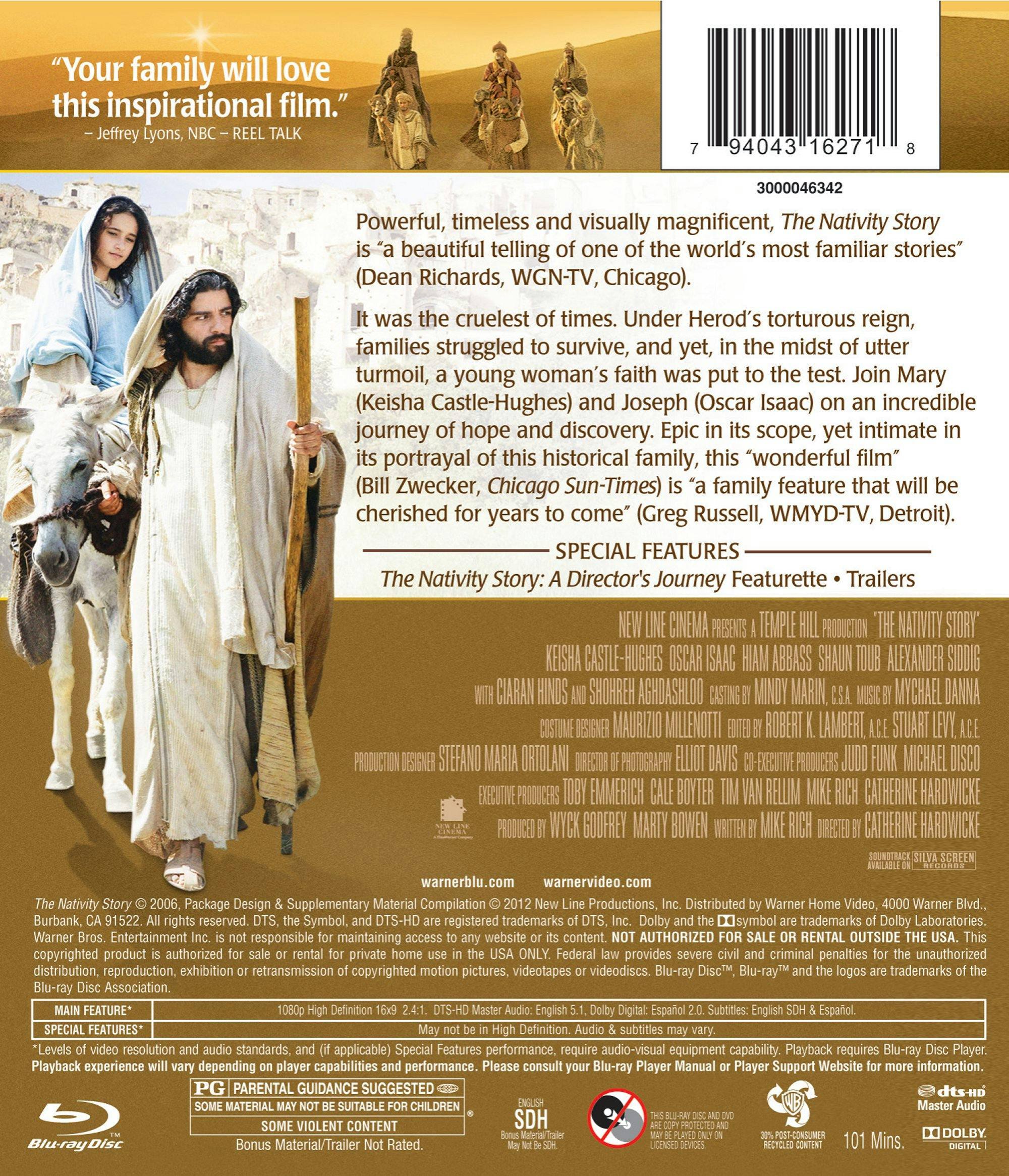 Angle. The Nativity Story (Blu-ray + DVD) [Blu-ray].