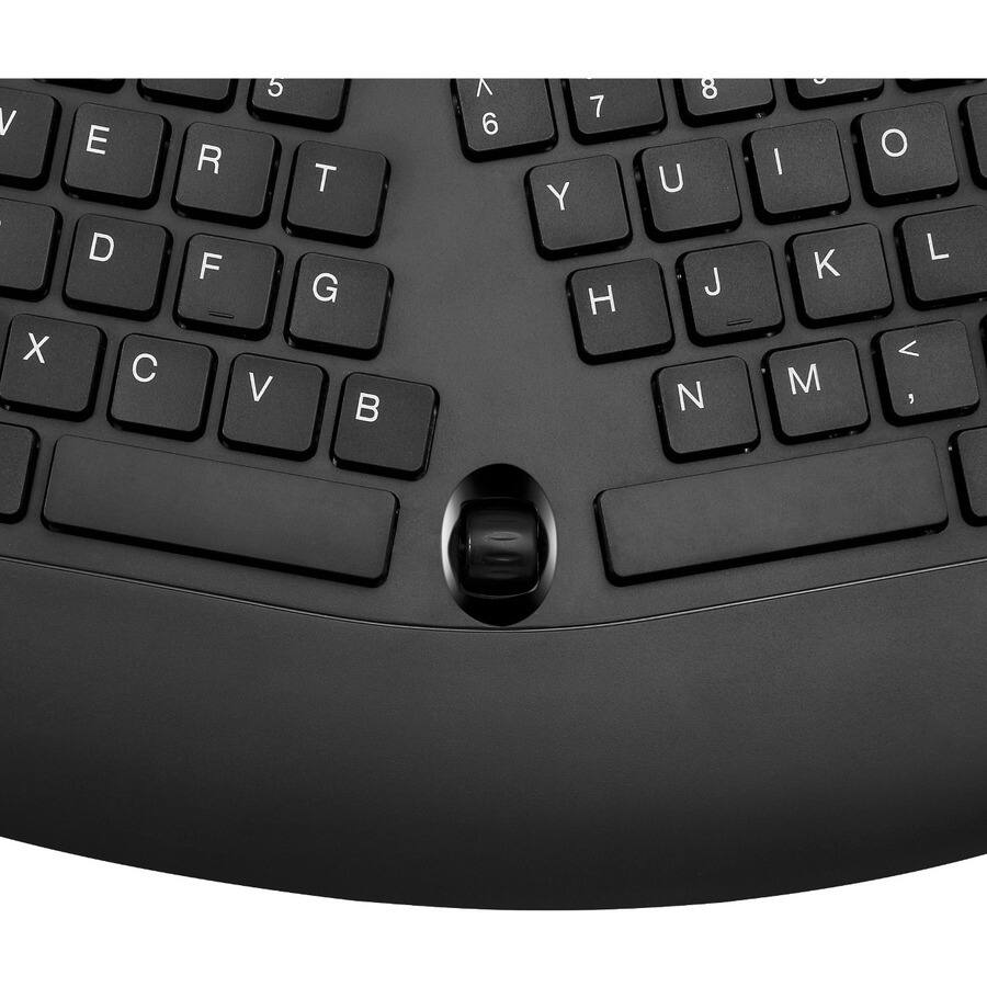 Alt View 8. Adesso - Adesso TruForm Ergonomic Desktop Keyboard - Cable Connectivity - USB Interface - 104 Key(s) - Home, Back, Forward, Searc - Black.