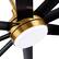 Alt View 9. Breezary - 65-Inch Ceiling Fan with 8 ABS Blades, 6-Speed DC Motor, Remote Control with Timer, 2 Downrods, Light/No-Light Options - Gold and Black (With Light).