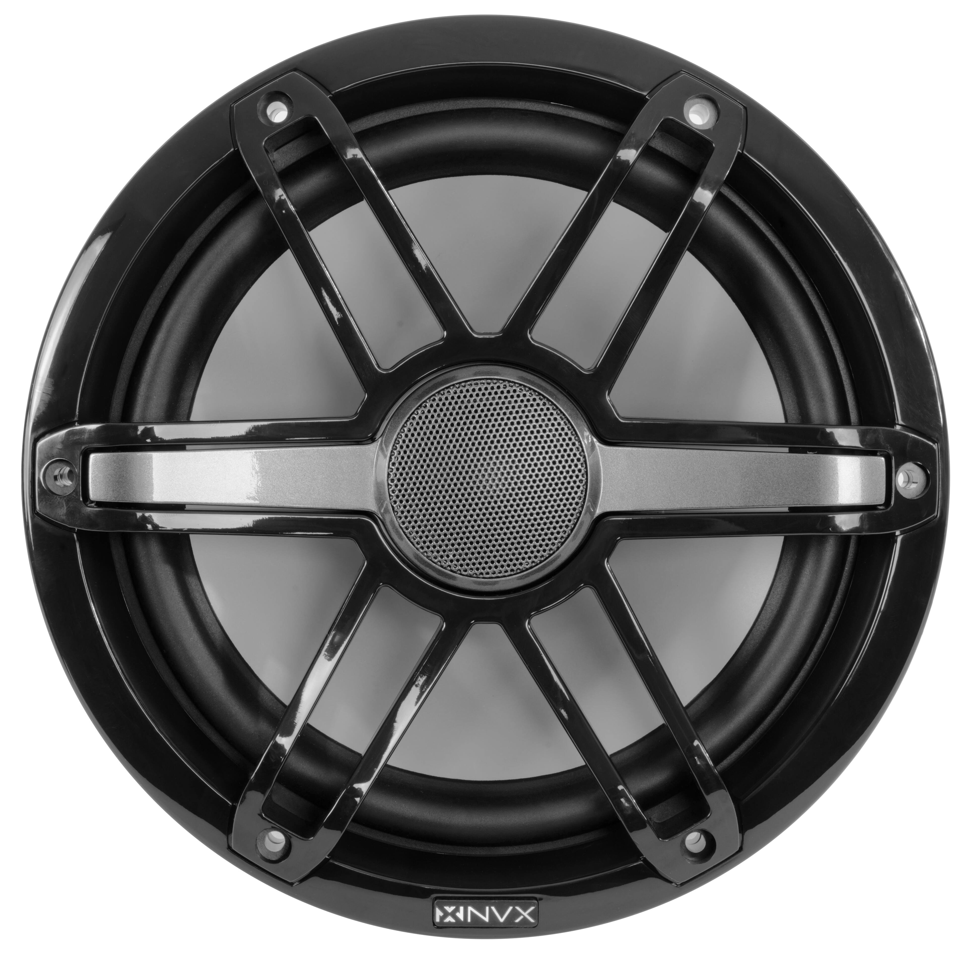 Alt View 1. NVX - MVSP8 (Includes White & Black Grill Sets) 750W Peak (250W RMS) 8in V-Series 2-Way Marine Speakers.