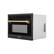 Left. ZLINE - Autograph 24" 1.6 cu ft. Built-in Convection Microwave Oven in Black Stainless Steel and Champagne Bronze Accents - Black Stainless Steel.