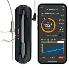 The MeatStick - V Forge + Core 2-Probe Wireless Smart Meat Thermometer Set with WiFi Hub