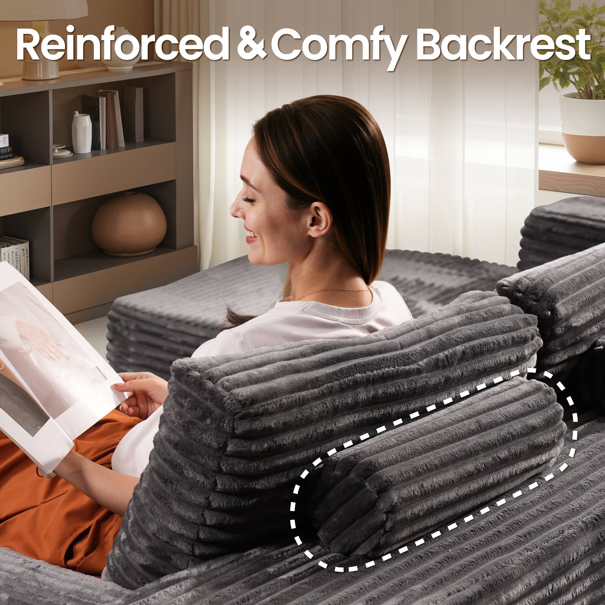 Reinforced & Comfy Backrest