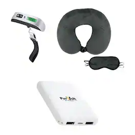 Pursonic - The Savvy Traveler’s Essential Trio: Luggage Scale, Memory Foam Travel Pillow, Ultra-Compact Wireless Power Bank
