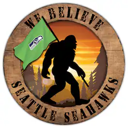 Fan Creations - Seattle Seahawks 12'' We Believe Bigfoot Circle Sign - Multicolor