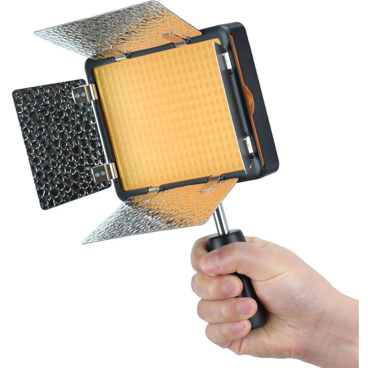 Alt View 3. Godox - Godox LF308D Daylight LED Video Light with Flash Sync.