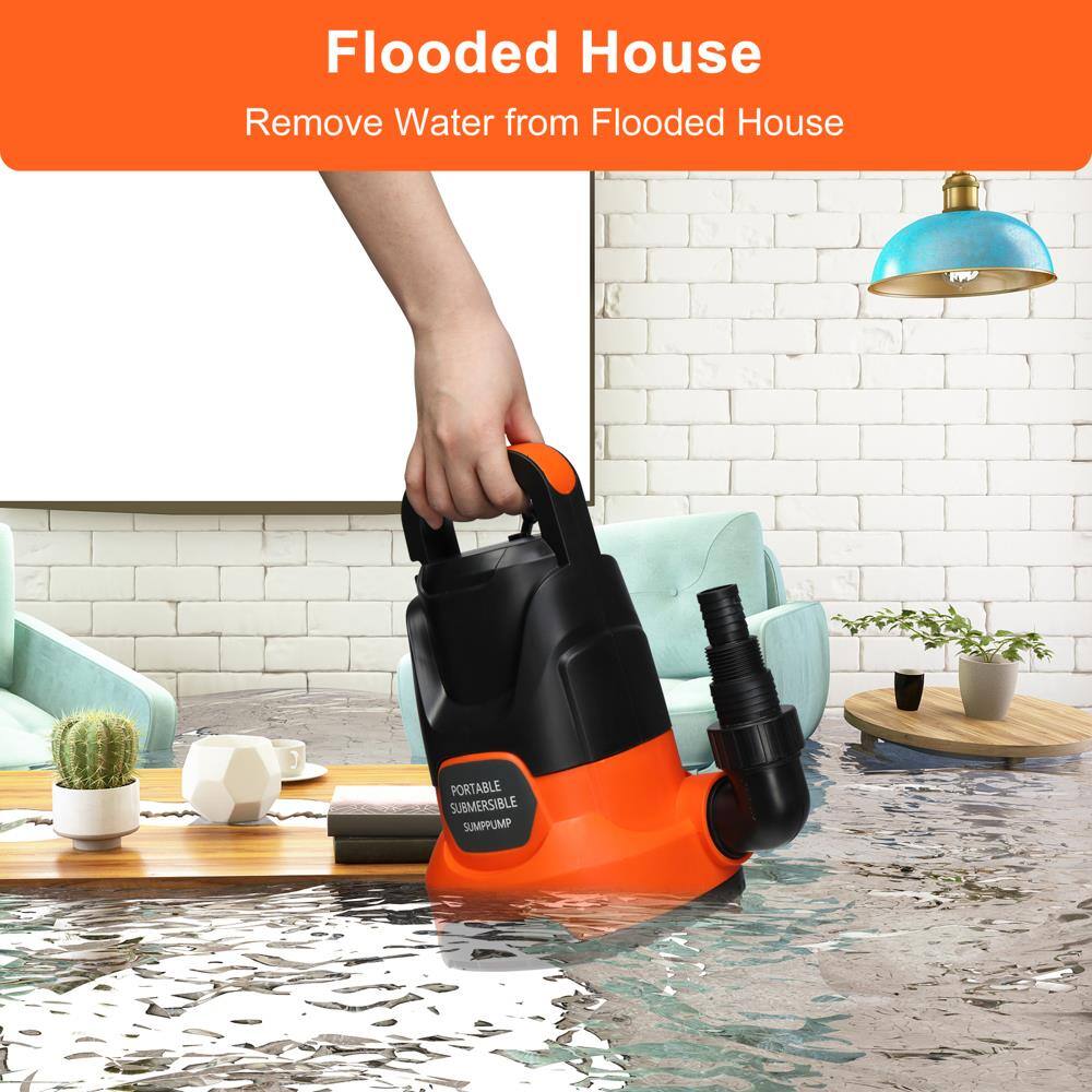 Flooded House  
Remove Water from Flooded House  

PORTABLE SUBMERSIBLE SUMPPUMP