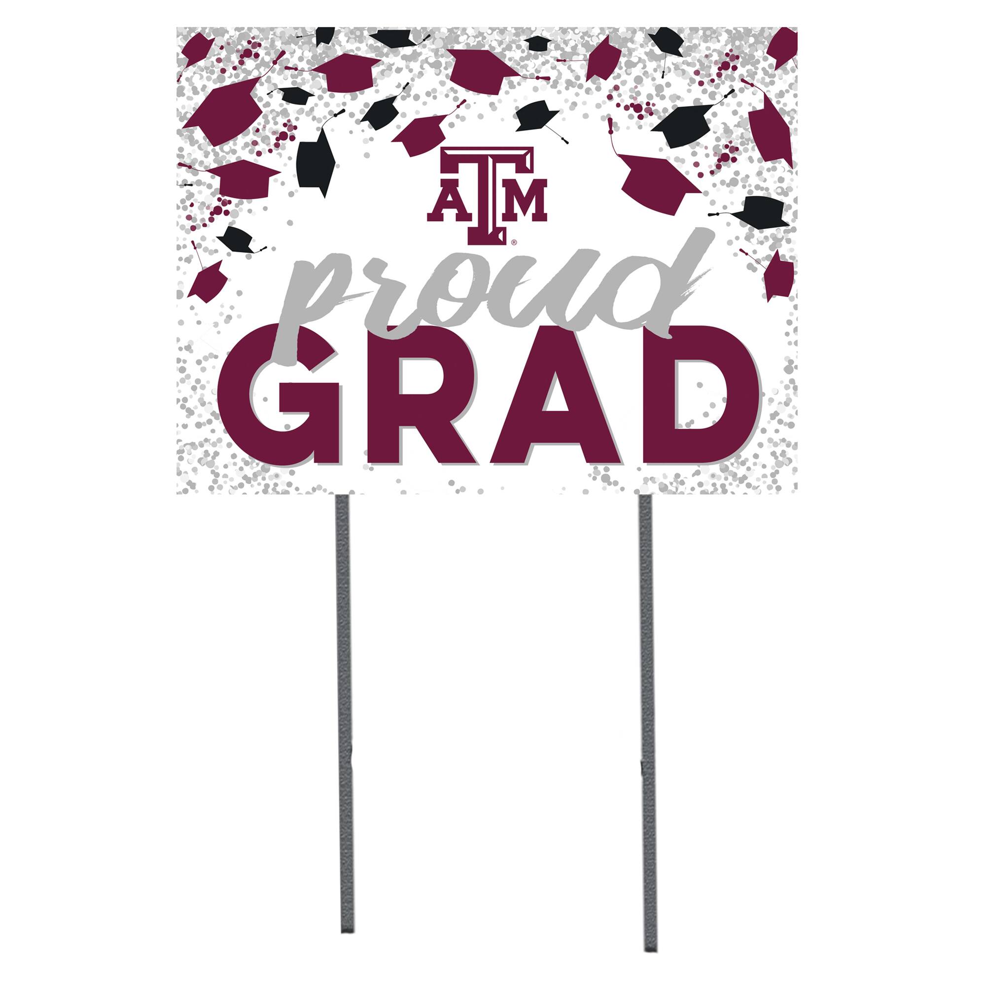 Texas A&M Aggies 18'' x 24'' Grad Yard Sign