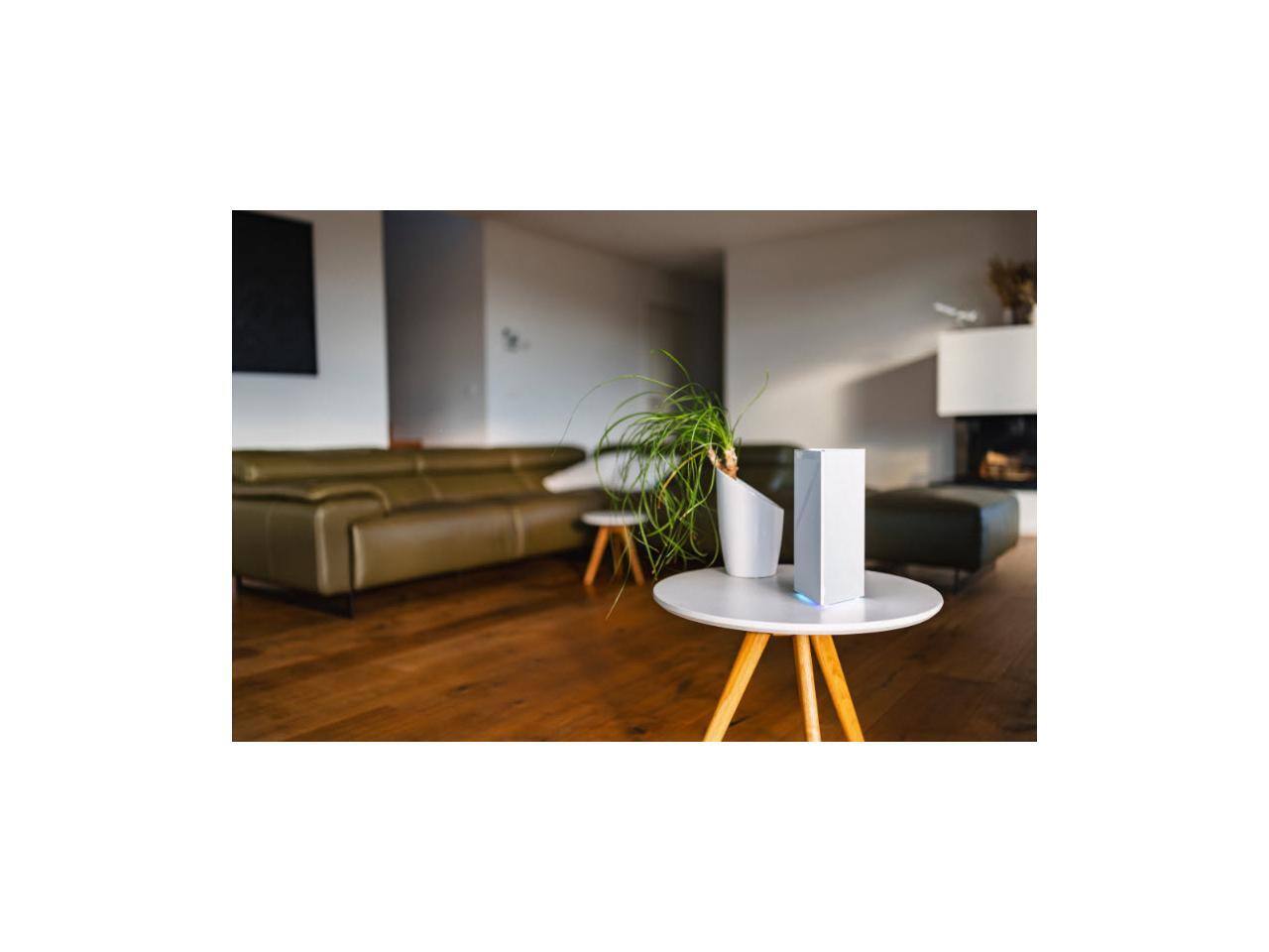 Alt View 5. MSI - MSI Roamii BE Pro Mesh 2-Pack (WiFi7, 11000, 6000 sq.ft., 200+ Devices, 2.5Gbps, MU MIMO MLO) - WHITE.