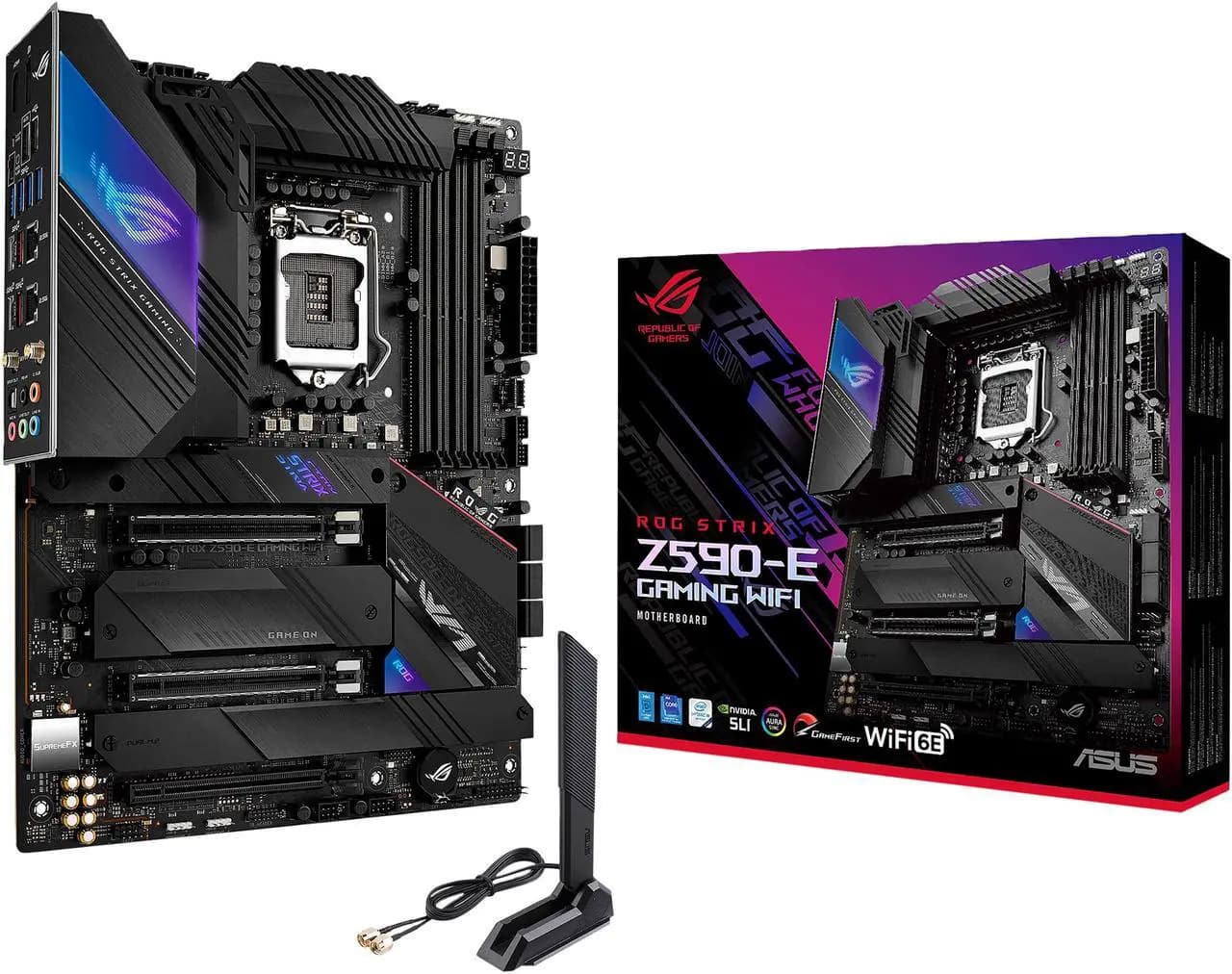 ASUS ROG STRIX Z590 E GAMING WIFI LGA 1200 Intel Z590 ATX Intel
