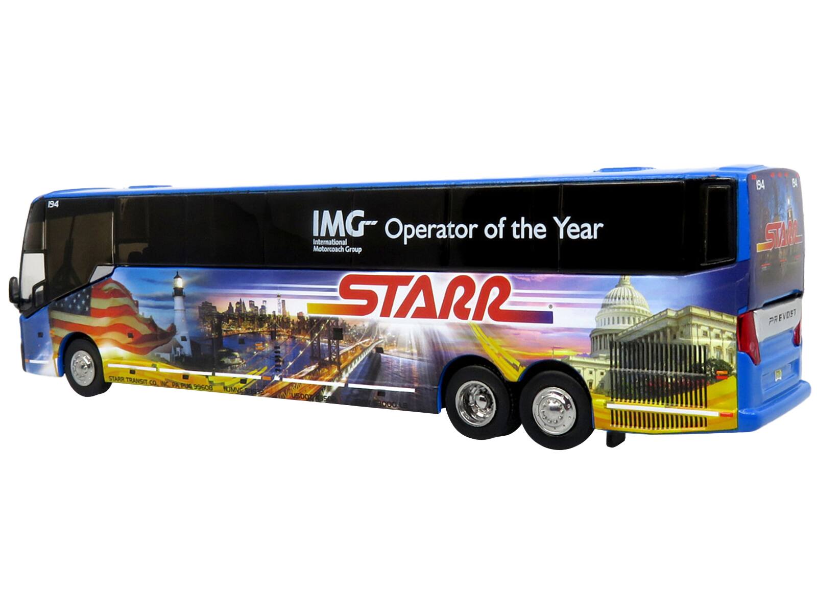 194  
IMG - International Motorcoach Group  
Operator of the Year  
STARR  
PREVOST  
STARR TRANSIT CO  
NC PPM 99600  
MUMN  
USDO