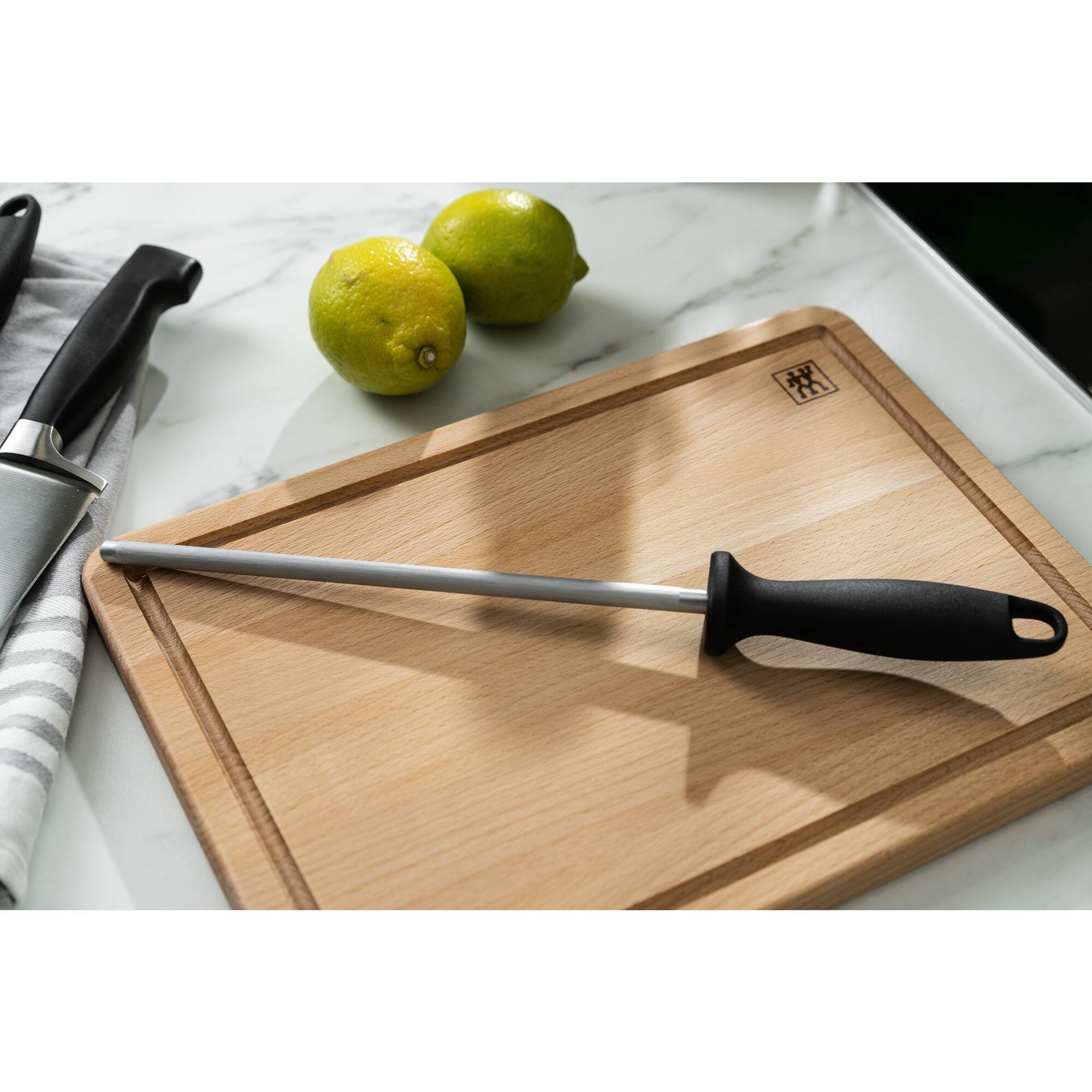 Alt View 1. ZWILLING - ZWILLING 9-inch Sharpening Steel - Steel.
