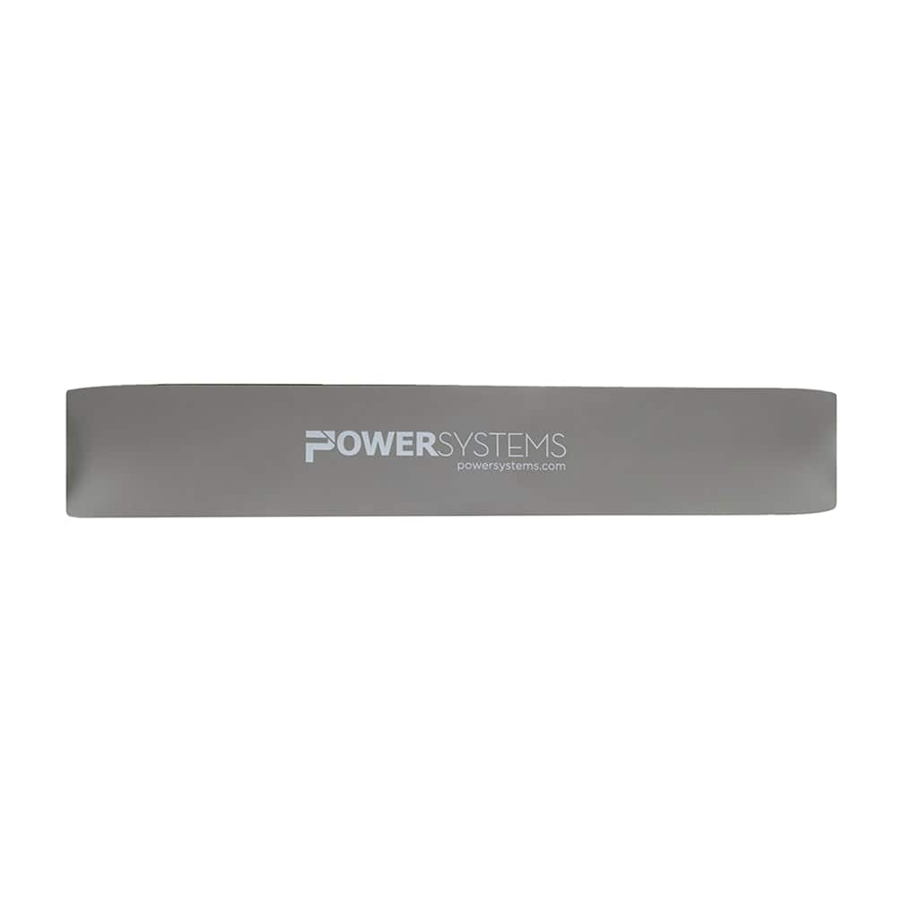 Power Systems - 12" Versa Loop Resistance Band - Ultra Heavy (22-85 lb) Durable Workout Band - Gray