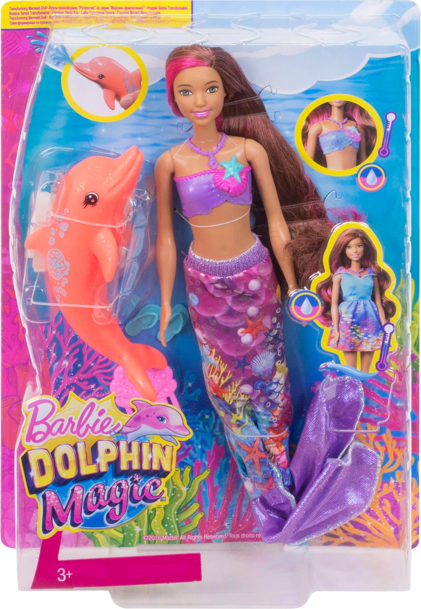 mermaid barbie with dolphin